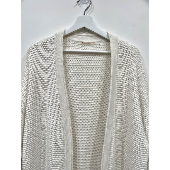 Marine Layer Catalina Cardigan Cotton Open Knit Open Front Sweater - Picture 8 of 11